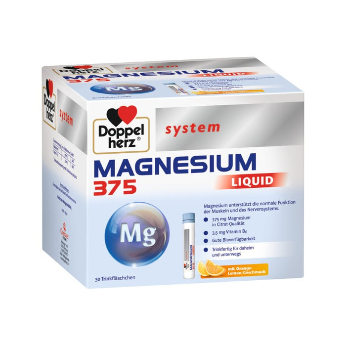 Doppelherz system Magnesium 375 Liquid Trinkfläschchen, 30 pcs. Bottles