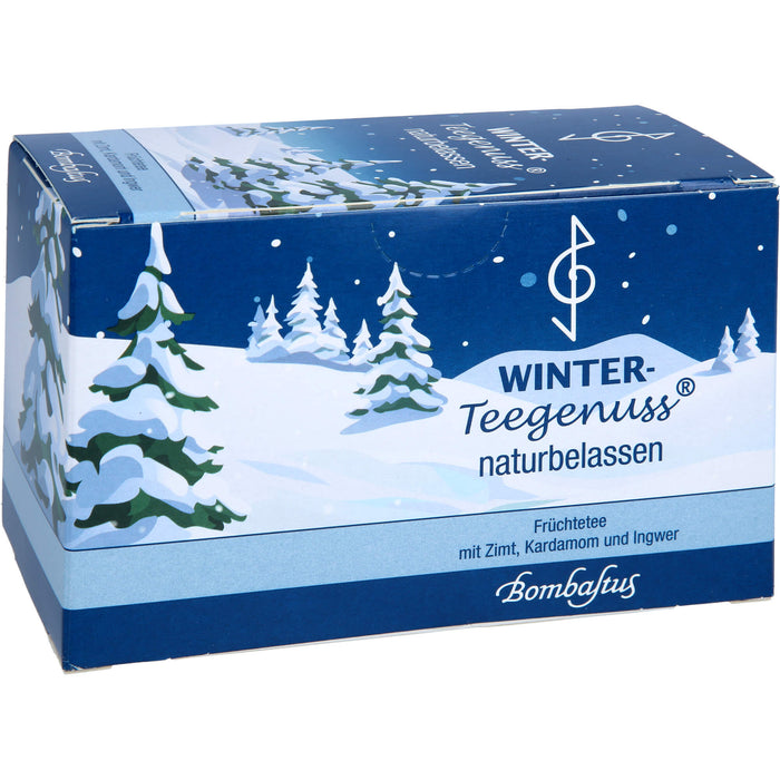 Bombastus Winter-Teegenuss naturbelassen Früchtetee mit Zimt, Kardamom und Ingwer, 20 St. Beutel