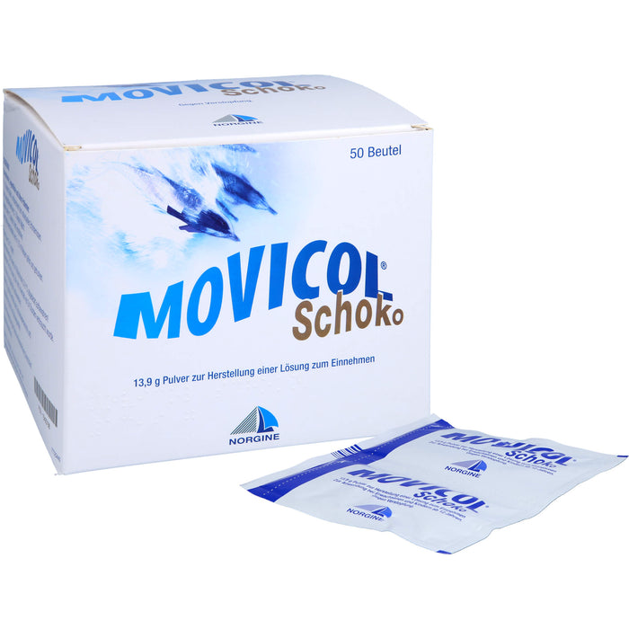 Movicol Pulver mit Schokoladenaroma gegen Verstopfung, 50 St. Beutel
