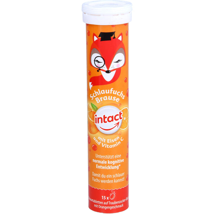 Intact Schlaufuchs Brausetabletten mit Eisen und Vitamin C, 15 St. Brausetabletten