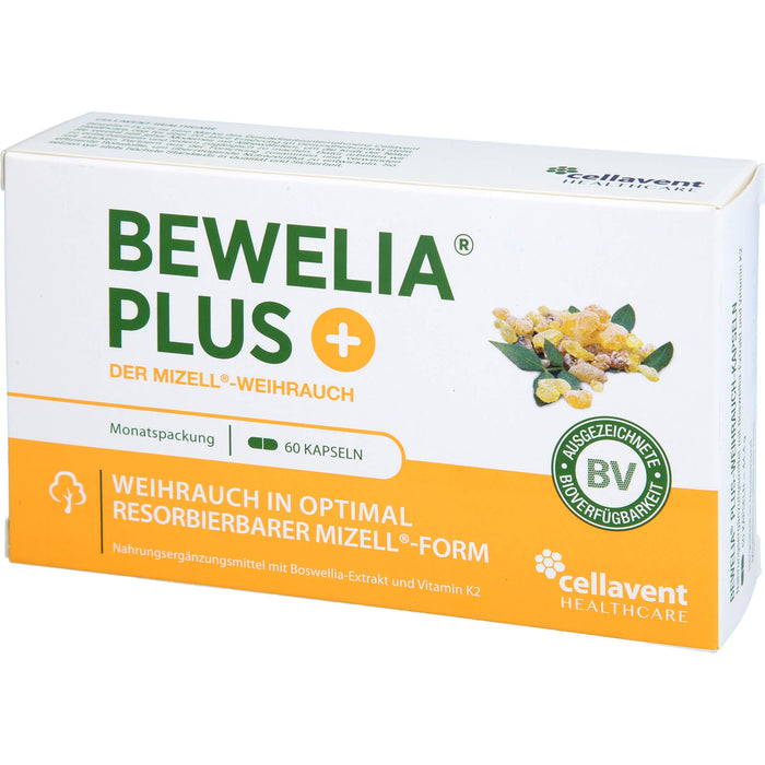 Bewelia Plus Weihrauchkapseln mit Vitamin K2, 60 pc Capsules