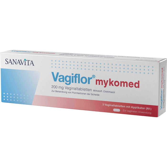 Vagiflor mykomed 200 mg Vaginaltabletten bei Pilzinfektionen der Scheide, 3 pcs. Tablets