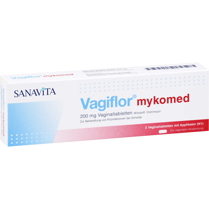 Vagiflor mykomed 200 mg Vaginaltabletten bei Pilzinfektionen der Scheide, 3 pcs. Tablets