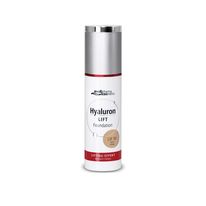Medipharma Cosmetics Hyaluron Lift Foundation LSF 30 Soft Sand, 30 ml Cream
