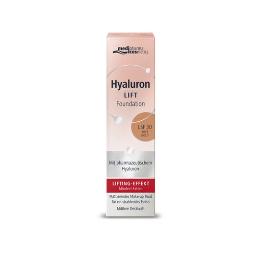 Medipharma Cosmetics Hyaluron Lift Foundation Soft Gold, 30 ml Creme