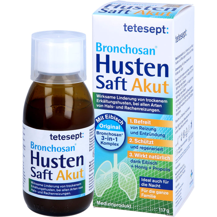 Tetesept Bronchosan Husten Saft Akut, 117 g Lösung