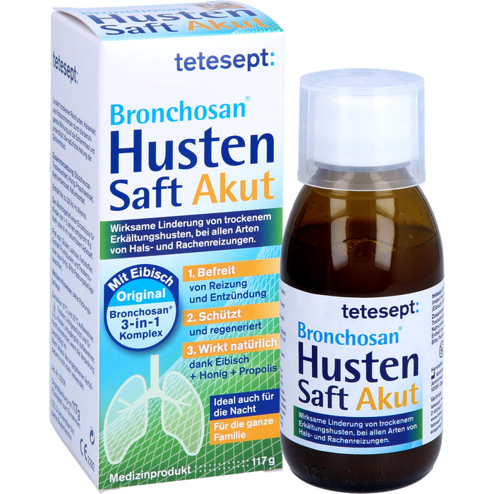 Tetesept Bronchosan Husten Saft Akut, 117 g Lösung