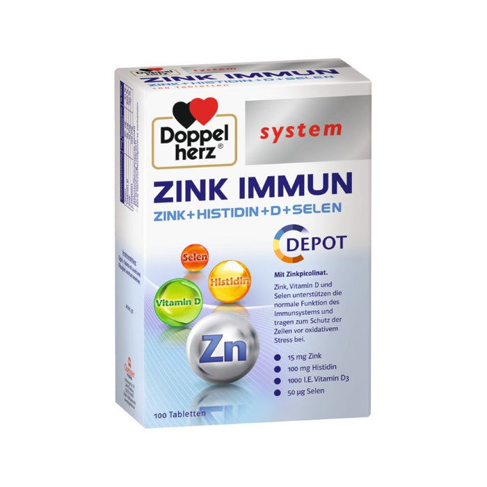 Doppelherz system Zink Immun Depot Tabletten, 100 pc Tablettes