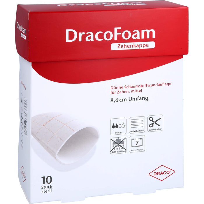 DracoFoam Zehenkappe Mittel, 10 St VER