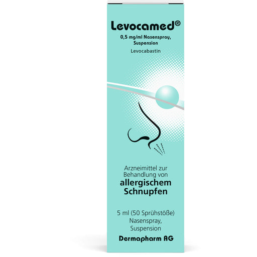 Levocamed 0,5 mg/ml Nasenspray bei allergischem Schnupfen, 5 ml Lösung