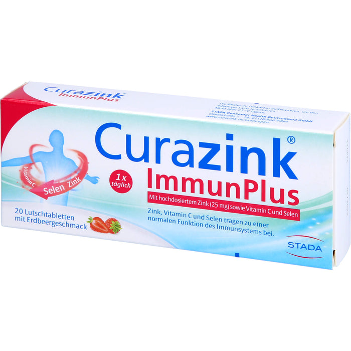 Curazink Immunplus Lutschtabletten Erdbeergeschmack, 20 pcs. Tablets