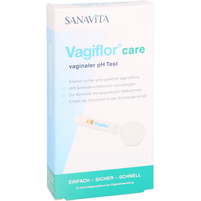 Vagiflor care vaginaler pH Test erkennt sicher eine gestörte Vaginalflora, 3 pcs. Test