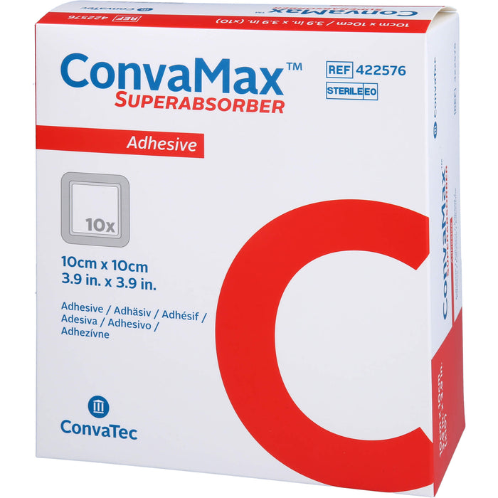 ConvaMax Superabsorber adhäsiv 10 x 10 cm, 10 pc pansement
