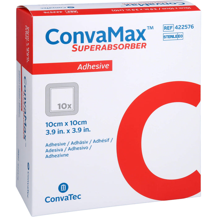 ConvaMax Superabsorber adhäsiv 10 x 10 cm, 10 pc pansement