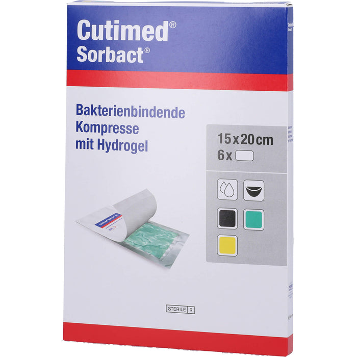 Cutimed Sorbact Gel Kompresse 15x20 cm, 6 St KOM