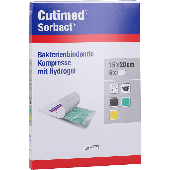 Cutimed Sorbact Gel Kompresse 15x20 cm, 6 St KOM