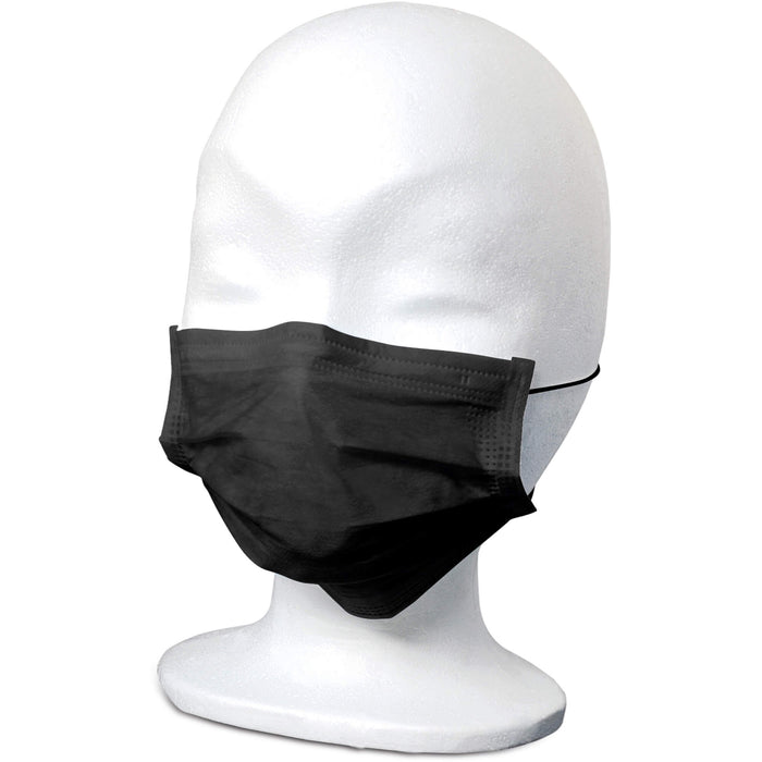 MaiMed-FM-Comfort Gesichtsmaske mit Gummiband schwarz 3-lagig, 50 St. Masken
