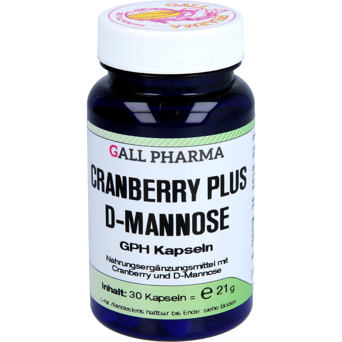 GALL PHARMA Cranberry plus D-Mannose GPH Kapseln, 30 St. Kapseln