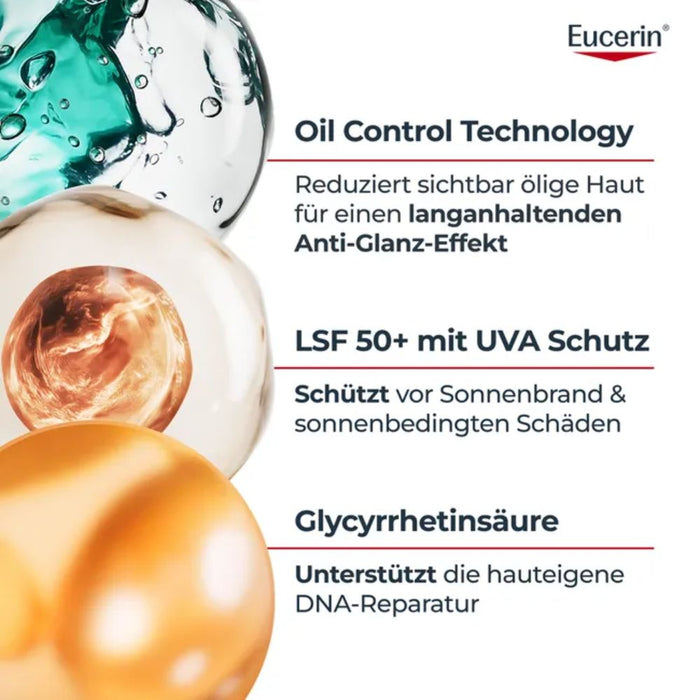 Eucerin Dry Touch Sun Gel-Creme ultraleicht LSF 50+, 200 ml Crème