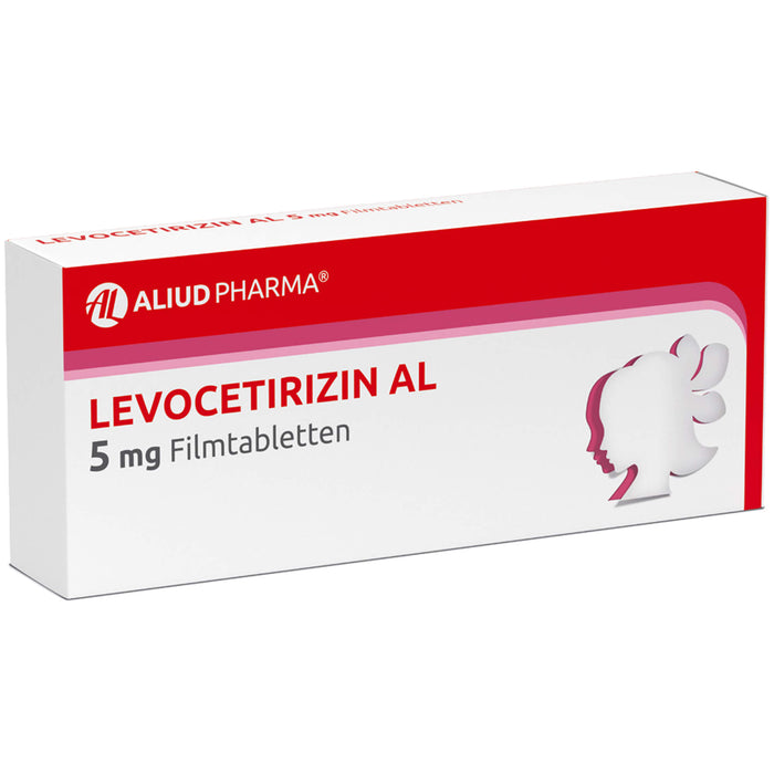 ALIUD PHARMA Levocetirizin AL 5 mg Filmtabletten bei Heuschnupfen, 20 St. Tabletten
