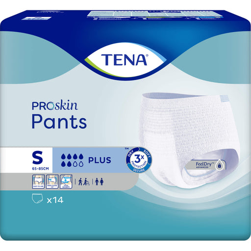 TENA Pants Plus Einweghosen Gr. S bei mittlere bis schwerer Inkontinenz, 14 St. Windelhosen