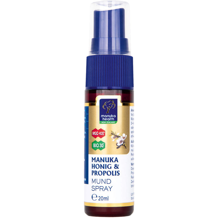 Manuka Health MGO 400+ Manuka & Propolis Mundspray, 20 ml Solution