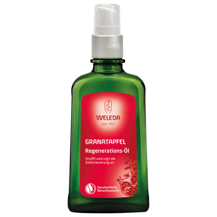 WELEDA Granatapfel regenerierendes Pflege-Öl strafft die Haut & regt die Zellerneuerung an, 100 ml Öl