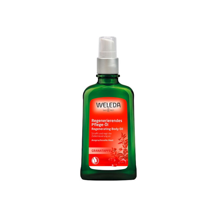 WELEDA Granatapfel regenerierendes Pflege-Öl strafft die Haut & regt die Zellerneuerung an, 100 ml Öl