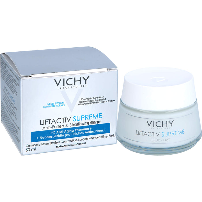 VICHY Liftactiv Hyaluron Anti-Falten & Straffheit Creme für normale bis Mischhaut, 50 ml Cream