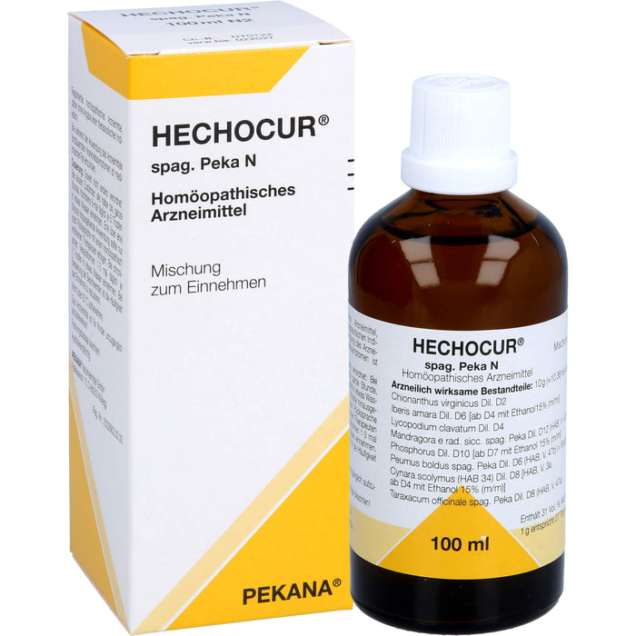 HECHOCUR spag. Peka N Tropfen, 100 ml Solution