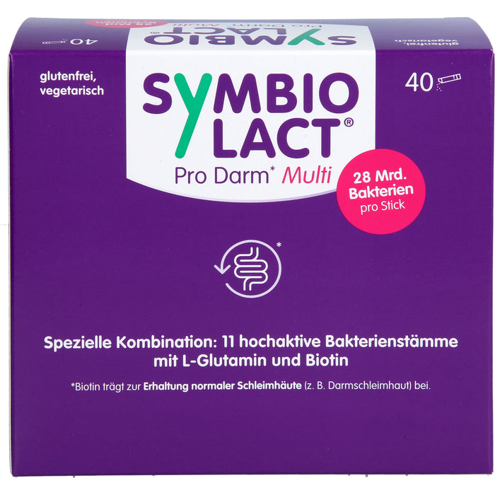 SymbioLact Pro Darm Multi 6 g Pulver zur Unterstützung einer ausgewogenen Darmflora, 40 St. Pulver