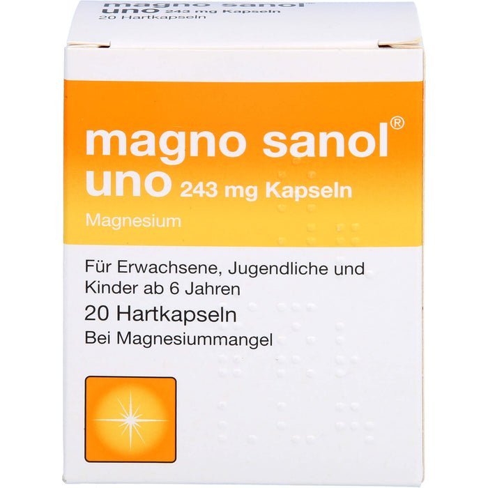 Magno Sanol uno 243 mg Kapseln, 20 St. Kapseln