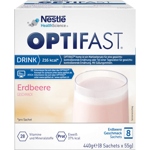 OPTIFAST home Erdbeer Mahlzeitersatz, 8 St. Beutel