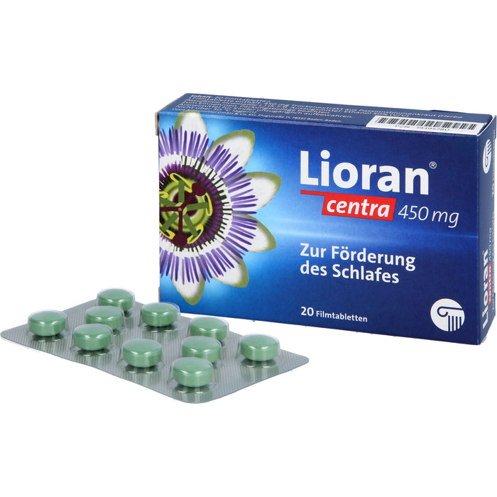 Lioran centra 450 mg Filmtabletten zur Förderung des Schlafes, 20 St. Tabletten