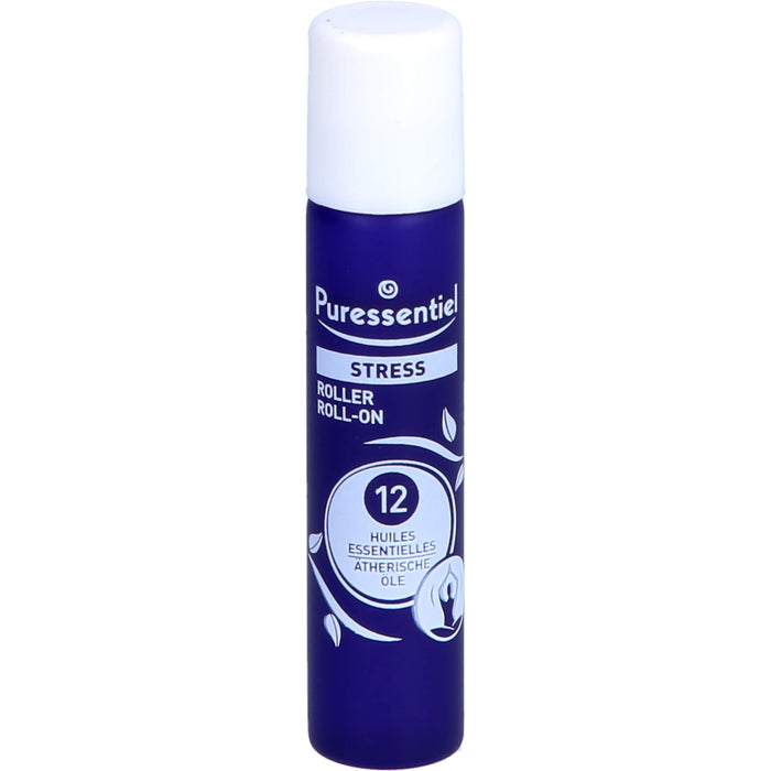 Puressentiel Stress Roll-on mit 12 ätherischen Bio-Ölen – lindert Nervosität und Stress, 5 ml Huile éthérique