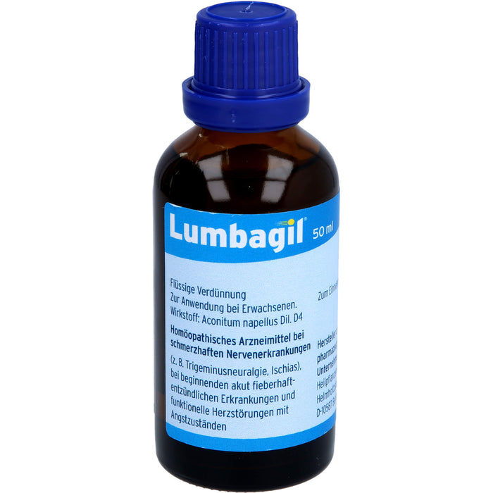 Lumbagil Tropfen bei Nervenschmerzen & Ischias, 50 ml Lösung