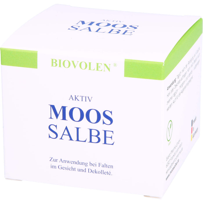 Biovolen Aktiv Moos Salbe bei Falten im Gesicht und Dekolleté, 100 ml Salbe