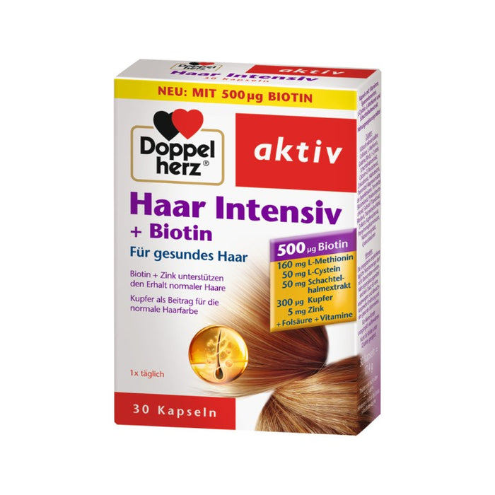 Doppelherz Haar Intensiv + Biotin Kapseln, 30 St. Kapseln