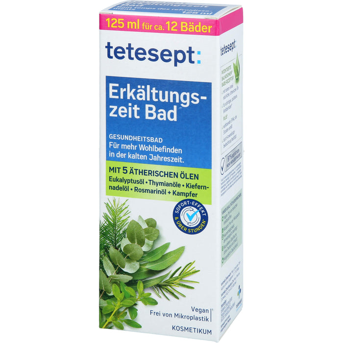 Tetesept Erkältungszeit Bad Lösung, 125 ml Solution