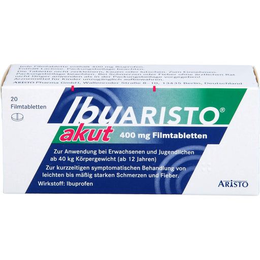 IbuARISTO akut 400 mg Filmtabletten, 20 St. Tabletten