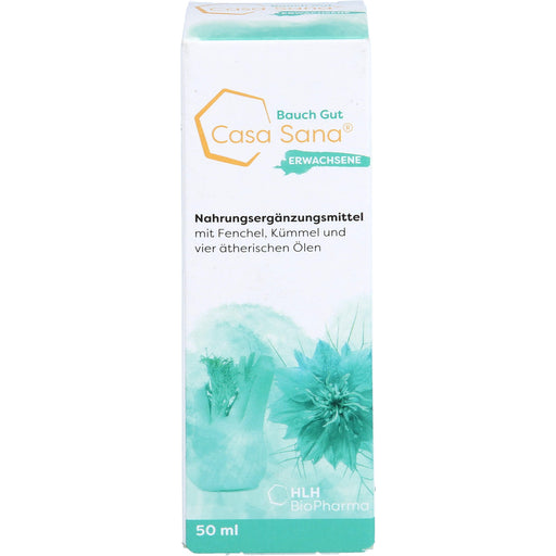 Casa Sana Bauch Gut Lösung Pflanzenextrakte für einen entspannten Bauch für Erwachsene, 50 ml Lösung
