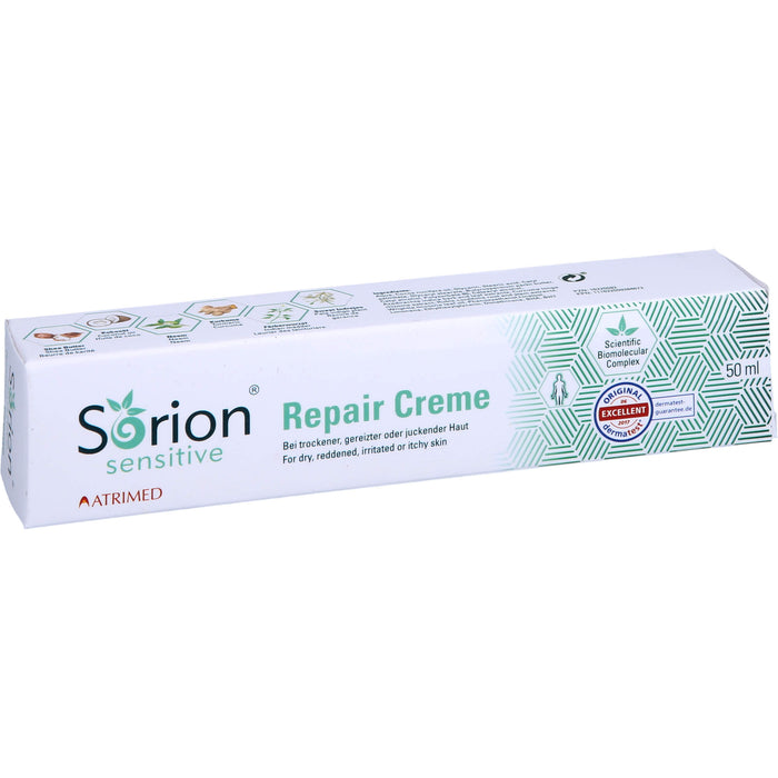 Sorion Repair Creme Sensitive für empfindliche, gereizte oder juckende Haut, 50 ml Creme
