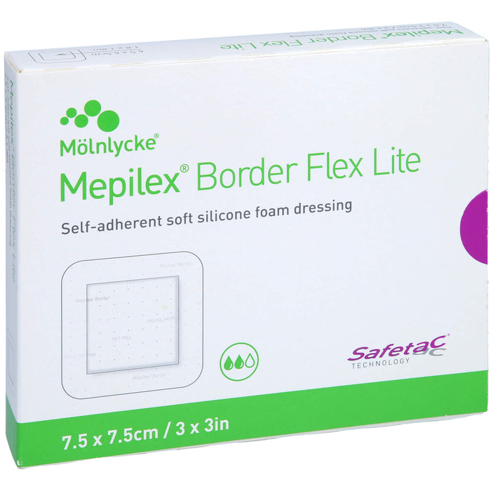 Mepilex Border Flex Lite Schaumverband 7,5 x 7,5 cm, 5 pc pansement