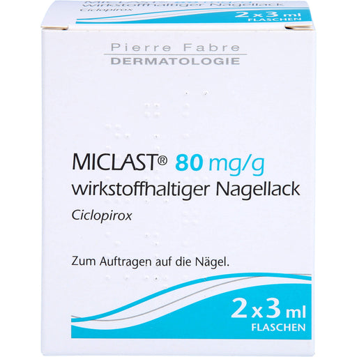 MICLAST® 80 mg/g wirkstoffhaltiger Nagellack, 2X3 ml NAW