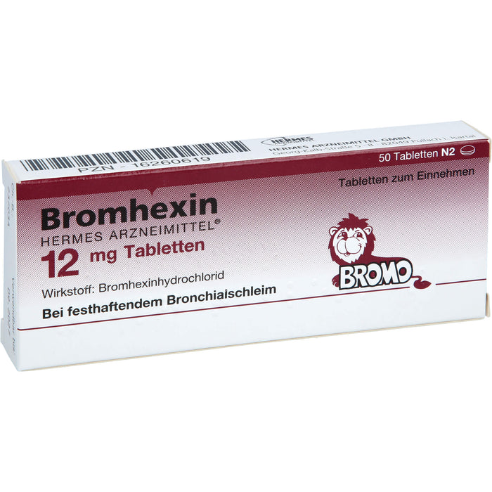 Bromhexin Hermes Arzneimittel  12 mg Tabletten, 50 St. Tabletten