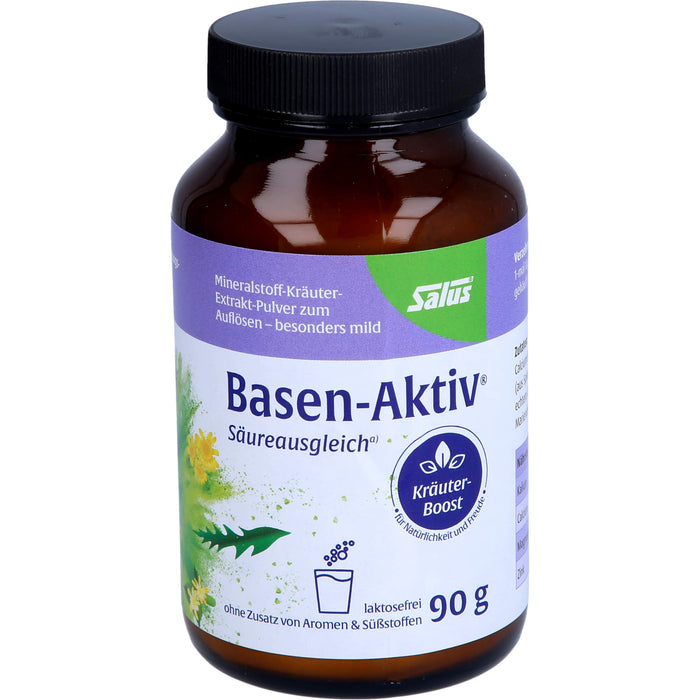Salus Basen-Aktiv Mineralstoff-Kräuterextrakt-Pulver für Säureausgleich, Energie und Regeneration, 90 g Powder
