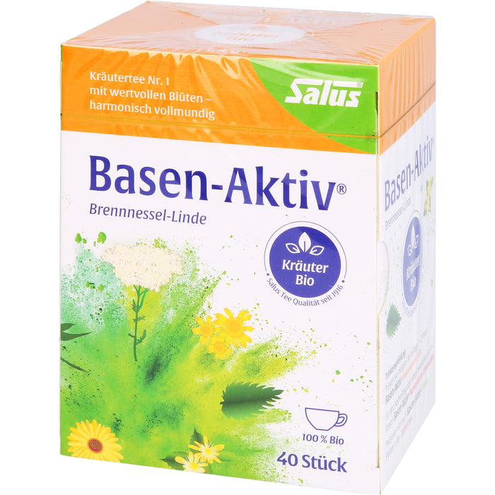 Salus Basen-Aktiv Tee Nr. 1 Brennnessel-Linde bio harmonisch und vollmundig, 40 pc Sachets
