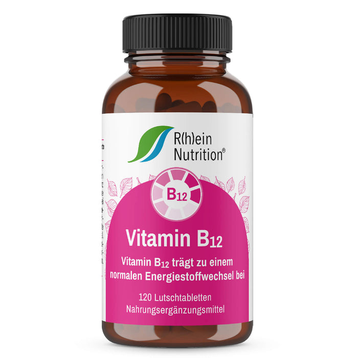 R(h)ein Nutrition Vitamin B12 1.000 µg Lutschtabletten hochdosiert vegan, 120 St. Schmelztabletten