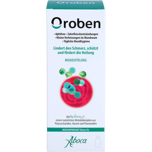 Oroben Mundspülung lindert den Schmerz, schützt und fördert die Heilung, 150 ml Lösung