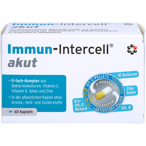 Immun-Intercell akut Kapseln zur gezielten Unterstützung der Abwehrkräfte, 60 St. Kapseln